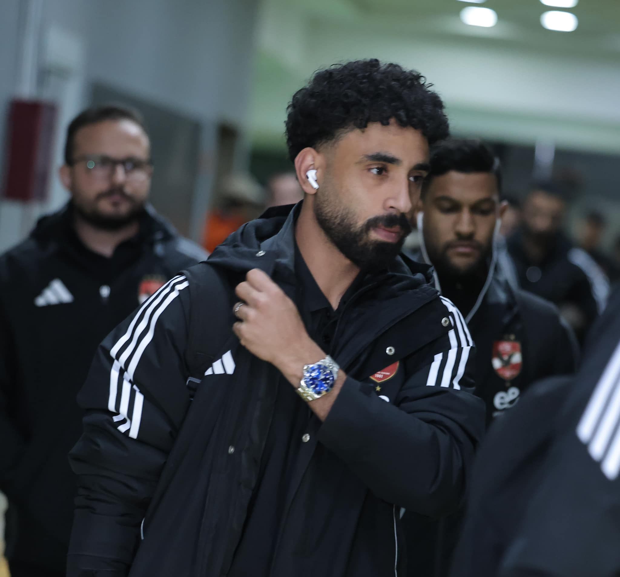 لقطات من وصول الاهلي ملعب برج العرب لمواجهة الأهلي (9)