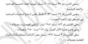 الجريدة الرسمية تنشر قرار محافظ الشرقية باعتماد مخطط منطقة بلبيس الصناعية