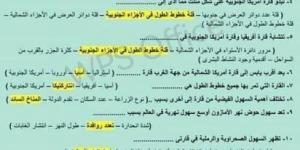 مذكرة كاملة بالإجابات.. مراجعة مادة الدراسات الاجتماعية للصف الثاني الإعدادي لاختبارات نوفمبر - في المدرج