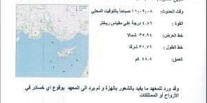 الأنباء صحيحة بيان البحوث الفلكية يكشف كشف حقيقة تعرض مصر لهزة أرضية بعد تحذيرات العالم الهولندي