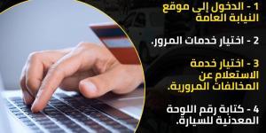 خطوات الاستعلام عن خالفات المرور