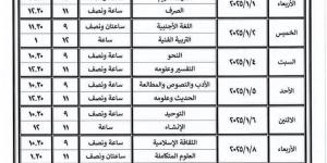 أدبي وعلمي.. جدول امتحانات أولى ثانوي أزهري الترم الأول 2024