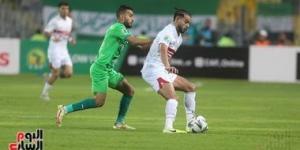 طرد أمين عمر النور فى مواجهة الزمالك والمصرى - في المدرج