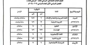 محافظ كفر الشيخ يعلن موعد امتحانات الفصل الدراسي الأول