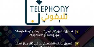 خطوات التسجيل على تطبيق "تليفوني Telephony" لتسجيل الهواتف المحمولة القادمة من الخارج