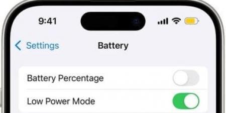 يعنى ايه "الوضع الأصفر" فى هواتف ايفون.. وكيف يحافظ على عمر بطاريتك؟ - في المدرج