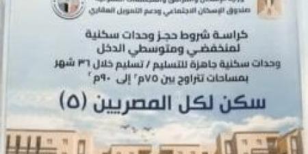 عاجل | ننشر كراسة شروط سكن لكل المصريين 5 وأسعار الشقق وقيمة الأقساط ورابط التقديم "الحجز خلال ساعات" - في المدرج