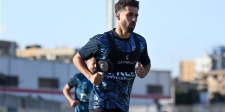 عبد الله السعيد يدعم قائمة الزمالك في مواجهة سيراميكا كليوباترا - في المدرج