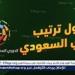 ترتيب الدوري السعودي قبل مباريات اليوم