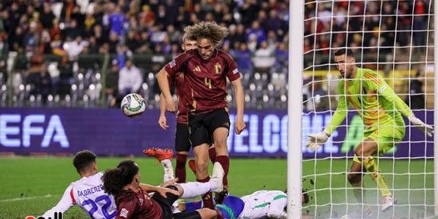 إيطاليا تفوز على بلجيكا 1-0 فى قمة دورى الأمم الأوروبية وتتأهل لربع النهائى - في المدرج