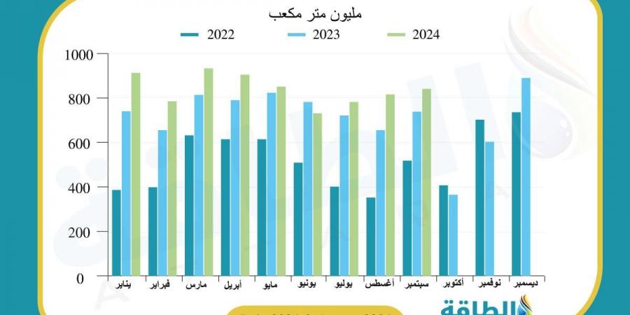 واردات مصر من الغاز الإسرائيلي تقفز 839 مليون متر مكعب في 9 أشهر