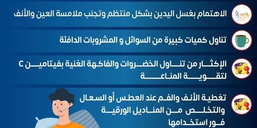 وزارة الصحة تكشف سلسلة نصائح هامة للوقاية من الأنفلونزا .. تفاصيل - في المدرج