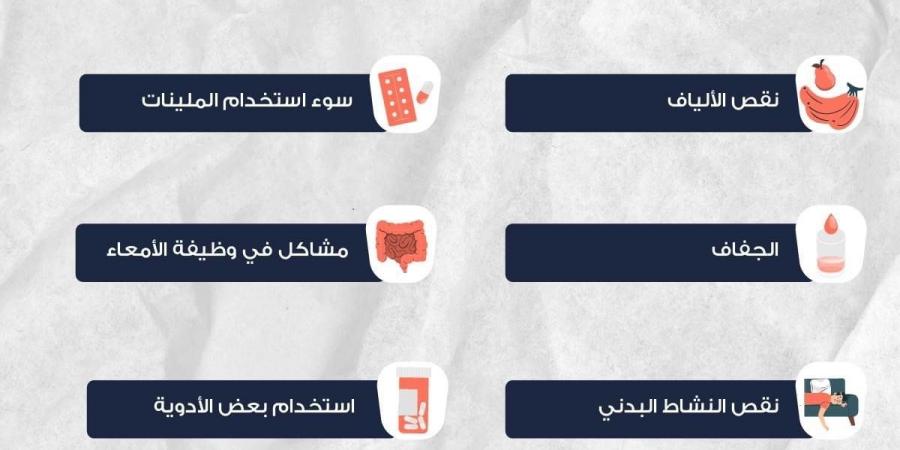 هيئة الدواء تكشف أسباب هامة عن الإصابة بالإمساك - في المدرج