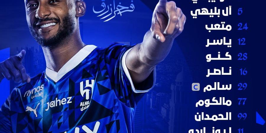 ميتروفيتش احتياطيا.. التشكيل الرسمي لمباراة الهلال السعودي والغرافة القطري في دوري أبطال آسيا للنخبة