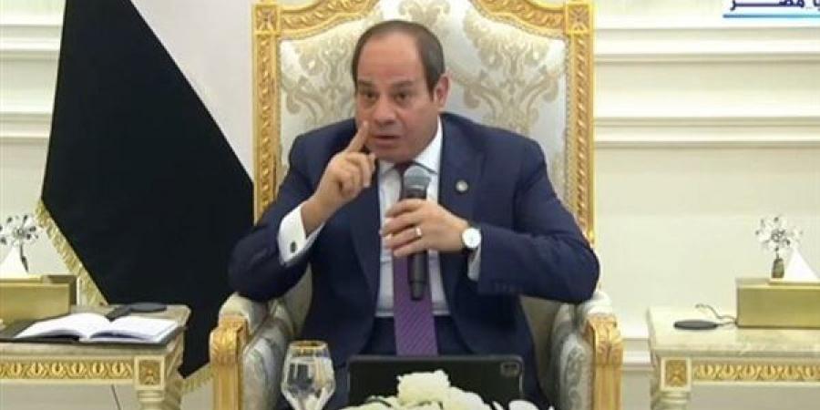 الرئيس السيسي: محدش هيقدر على مصر طول ما كلنا إيد واحدة