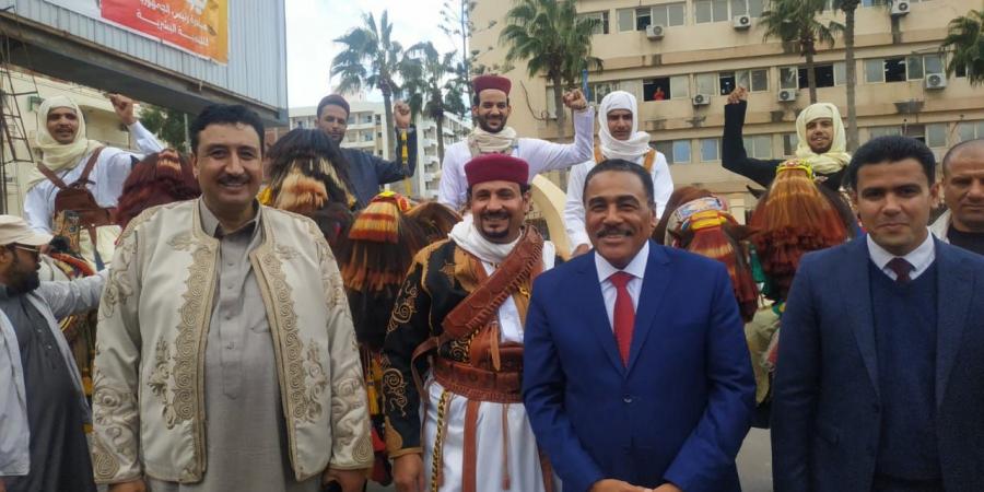 العيد القومى لمطروح.. كثير من الإنجازات والأفراح مستمرة.. افتتاح مدارس ومشروعات جديدة وحفل زفاف جماعى - في المدرج