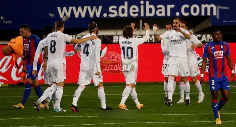 نتيجة مباراة ريال مدريد real Madrid ضد ايبار في الدوري الاسباني