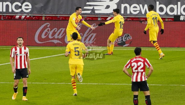 التشكيل الرسمي لمباراة برشلونة ضد أتلتيك بلباو Barcelona vs Athletic bilbao في الدوري الإسباني