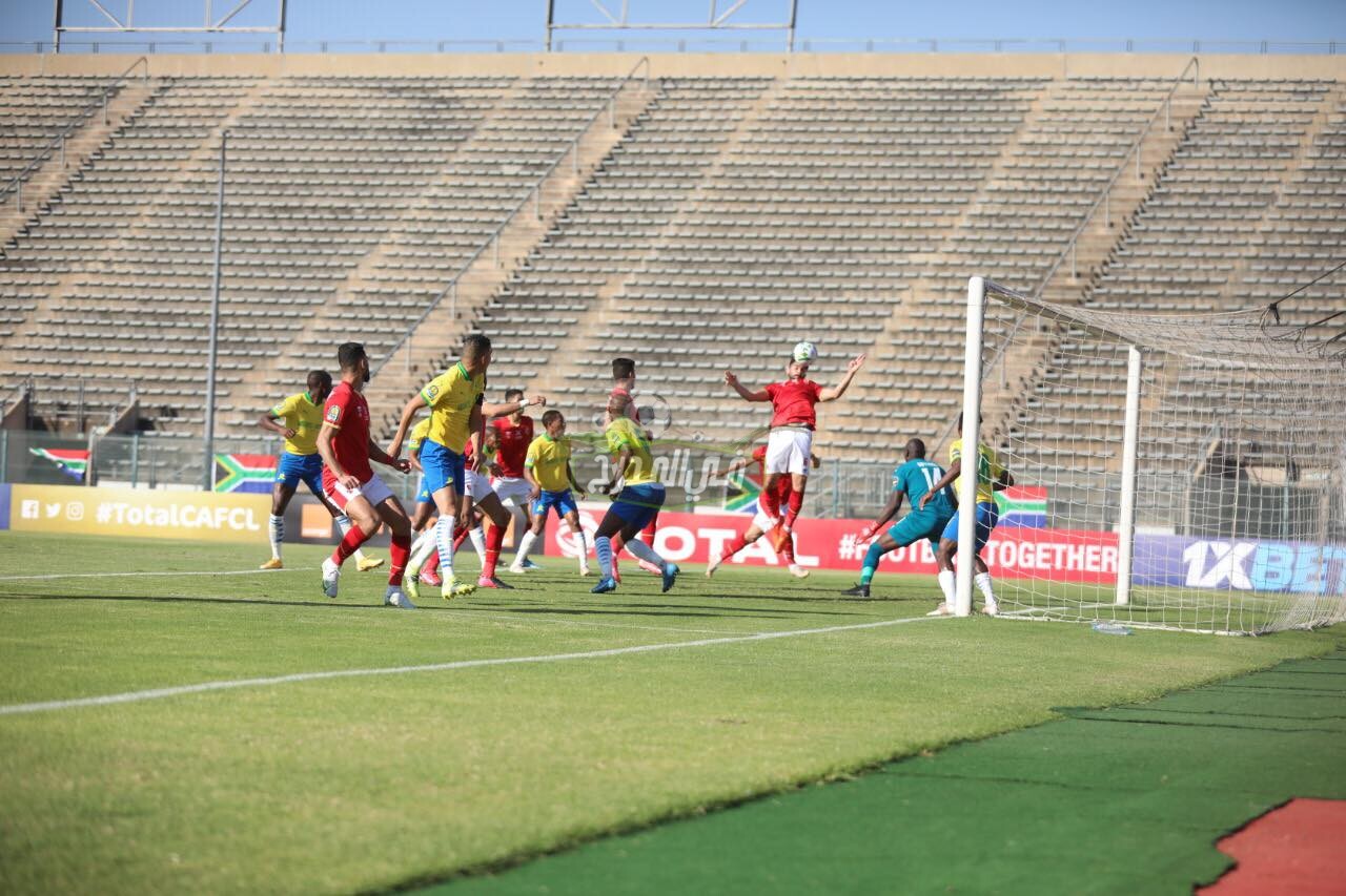 نتيجة الشوط الأول من مباراة الأهلي ضد صن داونز al ahly vs sundowns في دوري أبطال أفريقيا