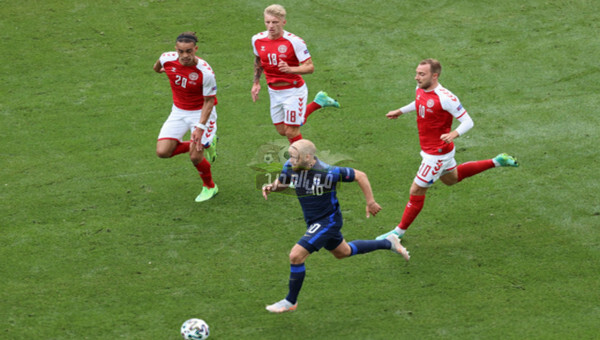نتيجة مباراة الدنمارك ضد فنلندا Denmark Vs Finland في يورو 2020