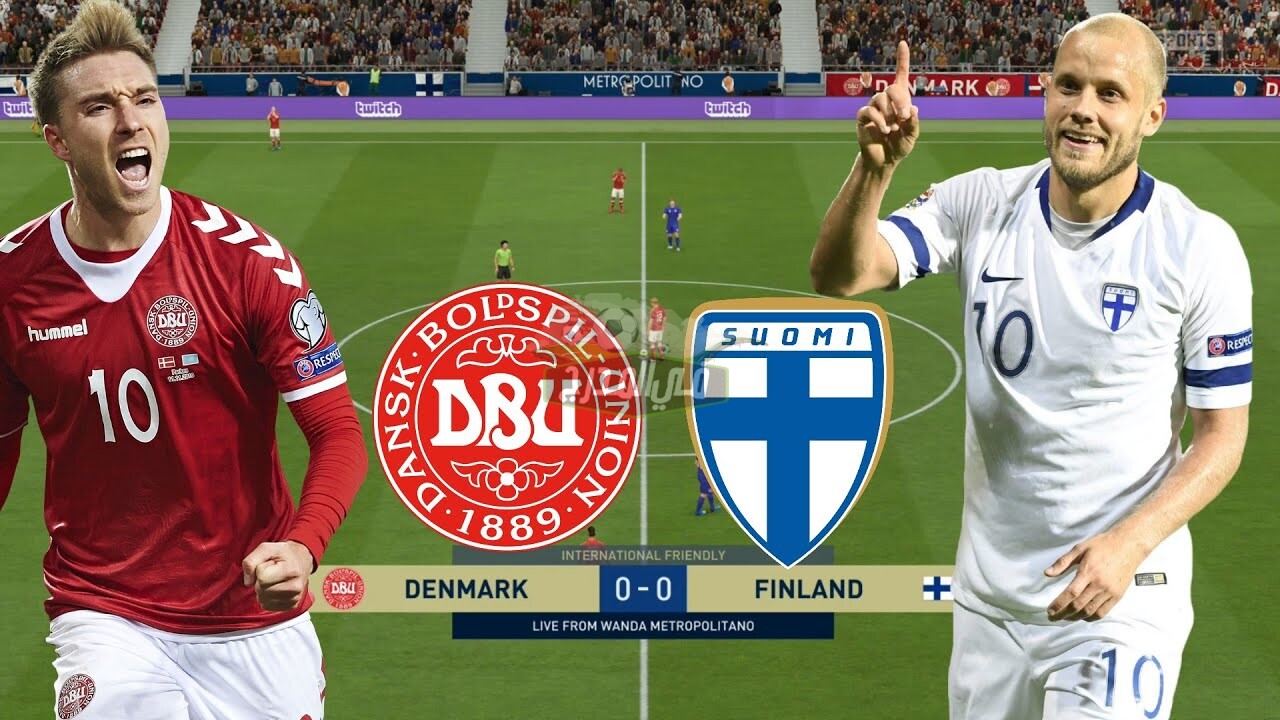 موعد مباراة الدنمارك ضد فنلندا Denmark VS Finland في يورو 2020 والقنوات الناقلة