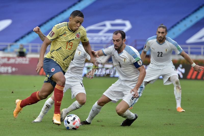 التشكيل الرسمي لمباراة أوروجواي ضد كولومبيا Uruguay vs Colombia في كوبا أمريكا 2021