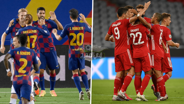 القنوات الناقلة لمباراة برشلونة ضد بايرن ميونخ Barcelona vs Bayern Munich في دوري أبطال أوروبا