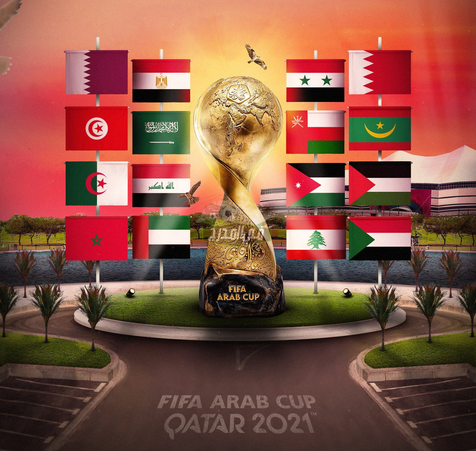 “أضبط الآن” ترددات القنوات الناقلة لبطولة كأس العرب 2021 لمشاهدة مباريات الدور ربع النهائي