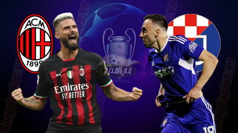 موعد مباراة ميلان ودينامو زغرب Milan vs Dinamo Zagreb بدوري أبطال أوروبا والقنوات الناقلة