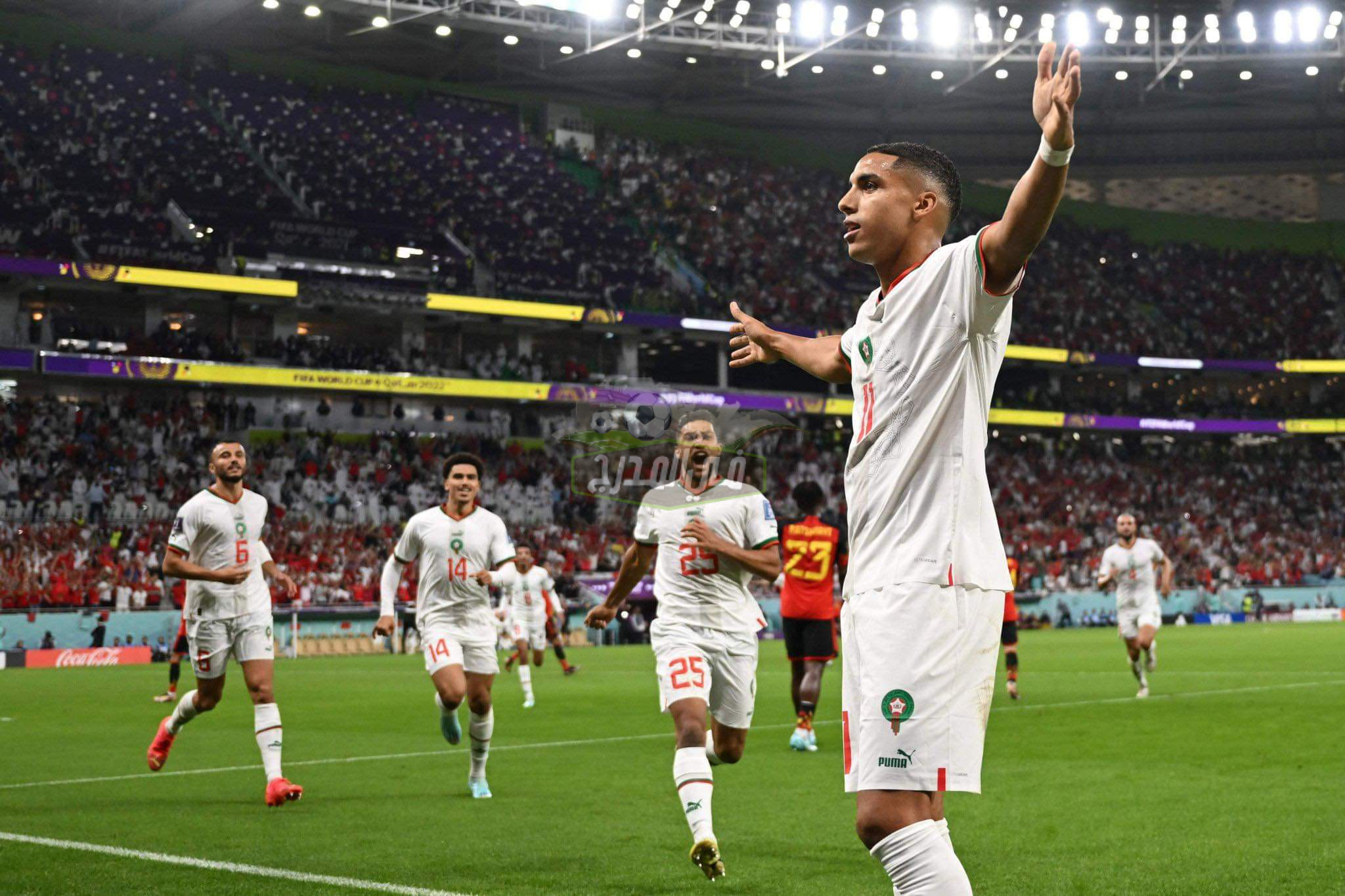 منتخب المغرب يصنع المستحيل ويلتهم بلجيكا بثنائية في كأس العالم 2022